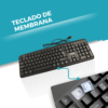 Teclado con cable USB K103 color negro 108 teclas - Español - Imagen 8