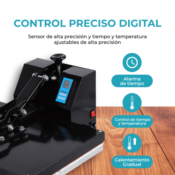 Plancha de Calor para Sublimación Plana 40x60cm - Potencia 2800w - Imagen 7