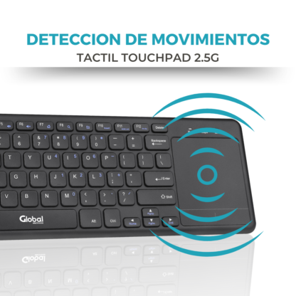 Teclado y Mouse Unificado Combo Inalámbrico Negro Precisión y Comodidad en 2.4GHz - Imagen 7