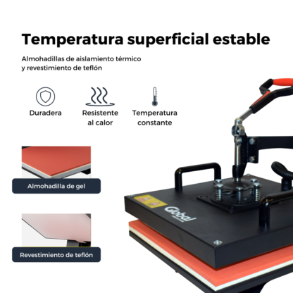 Plancha de Calor 5 en 1 Global Electronics – Sublimá Todo en un Solo Equipo Profesional - Imagen 7