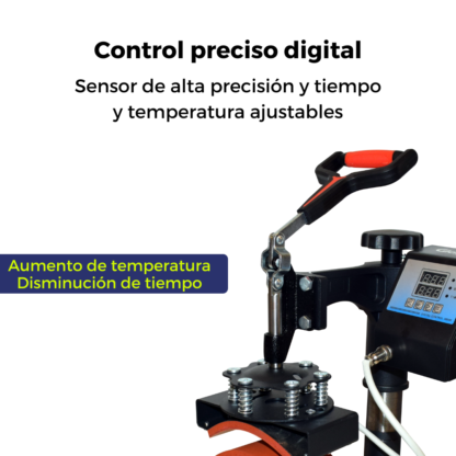 Plancha para Sublimación de Gorras – Compacta, Precisa y Potente 350W con Control Digital - Imagen 7