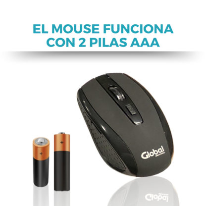Combo Teclado y Mouse Inalámbrico a Pilas KMG20 - Imagen 9
