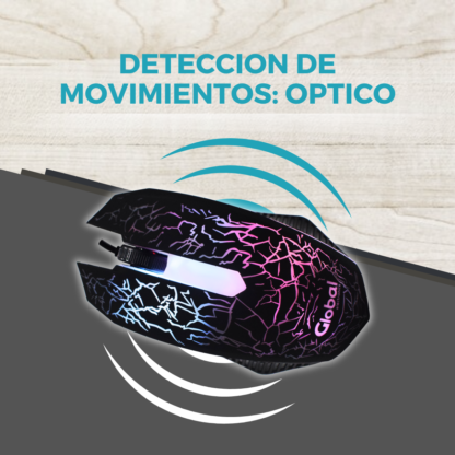 Combo Teclado + Mouse Gamer Luz Led Usb Retroiluminado KL102 - Imagen 11