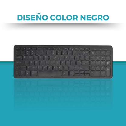 Combo Teclado y Mouse Inalámbrico 2.4ghz a Pilas - Imagen 9