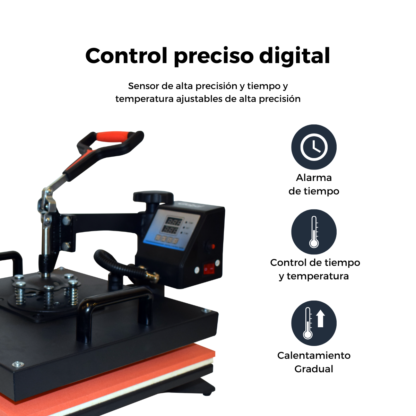 Plancha de Calor 5 en 1 Global Electronics – Sublimá Todo en un Solo Equipo Profesional - Imagen 8