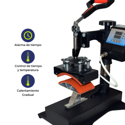 Plancha para Sublimación de Gorras – Compacta, Precisa y Potente 350W con Control Digital - Imagen 8