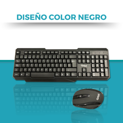 Combo Teclado y Mouse Inalámbrico a Pilas KMG20 - Imagen 10