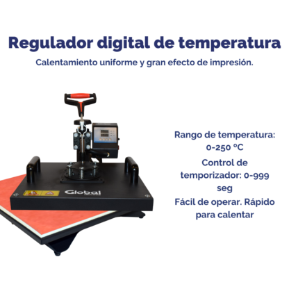 Plancha 4 en 1 Global Electronics – Sublimá Remeras, Tazas, Gorras y Más - Imagen 9