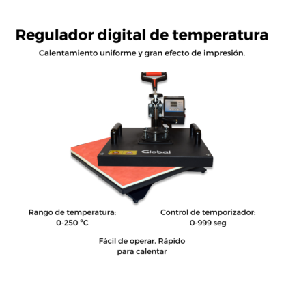 Plancha de Calor 5 en 1 Global Electronics – Sublimá Todo en un Solo Equipo Profesional - Imagen 9