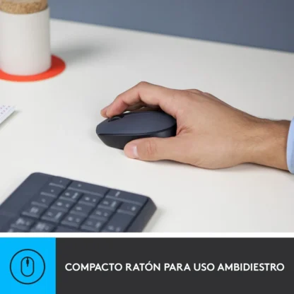 Combo Logitech de Teclado y Mouse Inalambrico Gris MK235 - Imagen 7