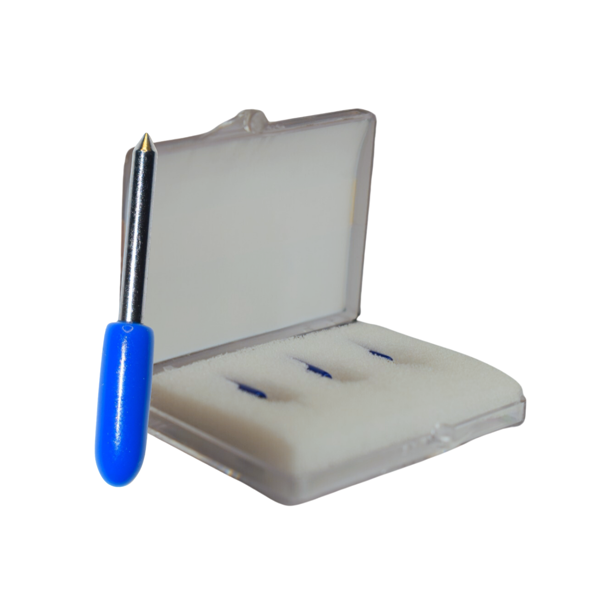 Repuestos Plotter de Corte G720S - Cuchillas de 60º x 3 unidades 0.25mm Standar para pequeños caracteres y Flock termoadhesivo,etc (Color: BLUE)