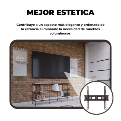 Soporte TV Fijo Basculante 26" a 55" – Ajuste Perfecto y Firmeza Total - Imagen 10