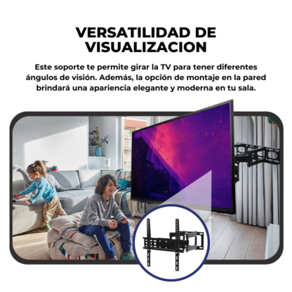 Soporte TV Brazo Móvil Doble de 30¨ a 60¨ VESA 400x400, Global Electronics - Imagen 10
