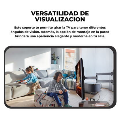 Soporte TV Móvil 14" a 42" – Flexibilidad Compacta y Firmeza Total - Imagen 10