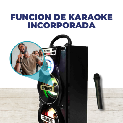 Parlante Torre Premium Negro – 20W, Batería 1200mAh, Micrófono y Todo lo que Necesitás - Imagen 10