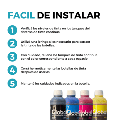Botella de Tinta Universal Compatible 250cm3 - Imagen 4