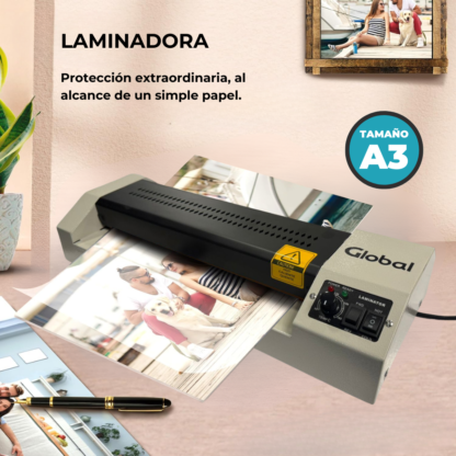 Laminadora y Plastificadora Profesional Heavy Duty en Caliente y Frío de 75 a 250 Mic con Ancho Máximo 330mm A3 - Imagen 8