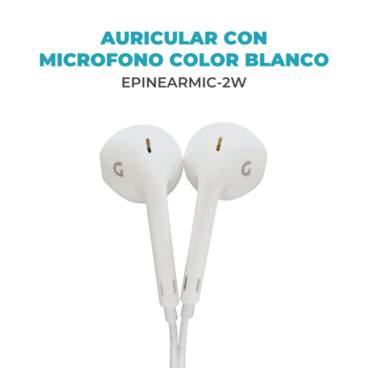 Auricular IN EAR con Microfono con Cable EPINEARMIC-2W - Imagen 2