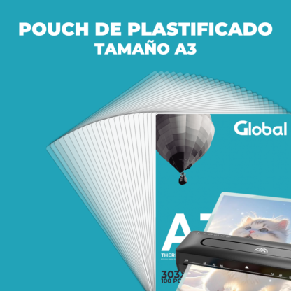 Pouch Glossy A3 303x426mm – Ideal para Planos, Afiches y Más - Imagen 2