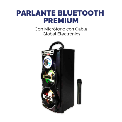 Parlante Torre Premium Negro – 20W, Batería 1200mAh, Micrófono y Todo lo que Necesitás - Imagen 2