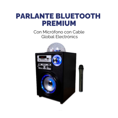 Parlante Bluetooth con Bola de Luz LED 10W – Karaoke con Micrófono para tus mejores momentos - Imagen 2