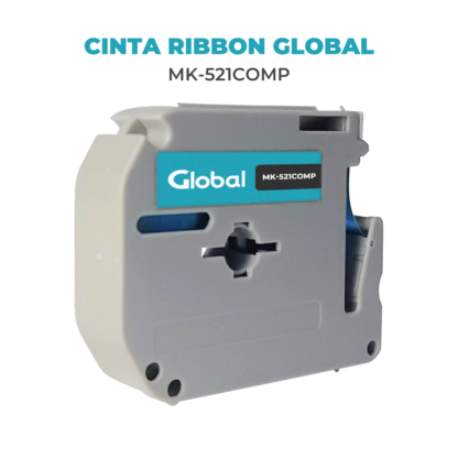 Cinta Ribbon Rotuladora Mk521 Negro sobre azul 9mm - Imagen 3