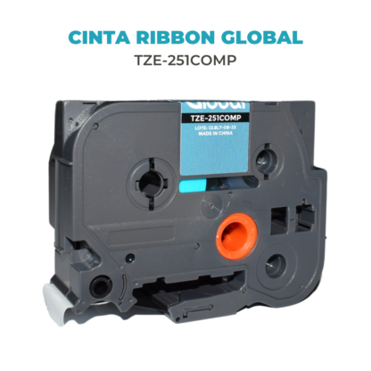 Cinta Rotuladora Compatible Brother TZE-251 Negro sobre Blanco - Imagen 2