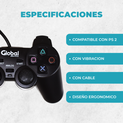Joystick Controlador con Cable Compatible P2 - Imagen 4