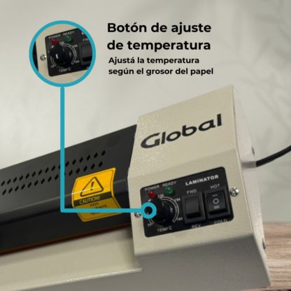 Laminadora y Plastificadora Profesional Heavy Duty en Caliente y Frío de 75 a 250 Mic con Ancho Máximo 330mm A3 - Imagen 9
