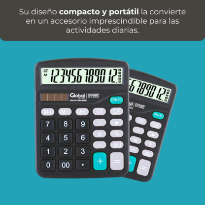 Calculadora de 12 Dígitos Plástica 837B Negra - Imagen 9