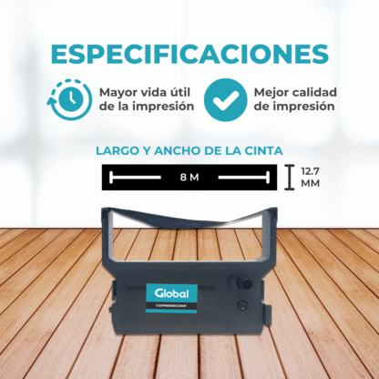 Cinta Controlador Fiscal Citizen Dp600 Negro - Imagen 3