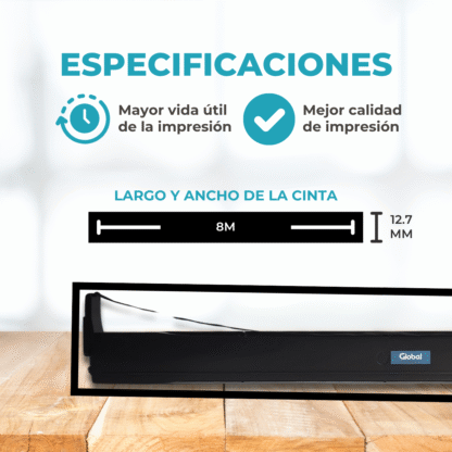 Cinta Ribbon Compatible Epson ERC32 Color Negro - Imagen 4