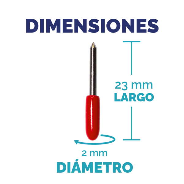 Repuestos Plotter de Corte G720S - Cuchillas de 45º x 3 unidades 0.25mm - Imagen 3