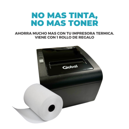 Impresora Térmica POS 80mm ancho de impresión - USB 2.0 + RJ11- 203dpi - Imagen 5
