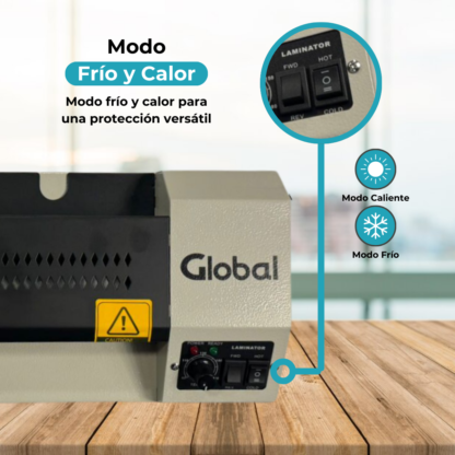 Laminadora y Plastificadora Profesional Heavy Duty en Caliente y Frío de 75 a 250 Mic con Ancho Máximo 330mm A3 - Imagen 10
