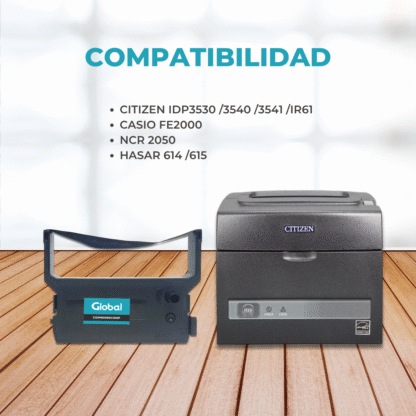 Cinta Controlador Fiscal Citizen Dp600 Negro - Imagen 4