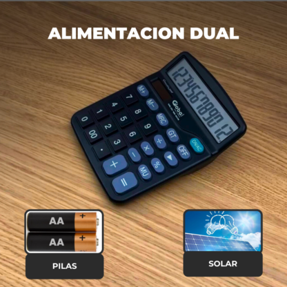Calculadora de 12 Dígitos Plástica 837B Negra - Imagen 11