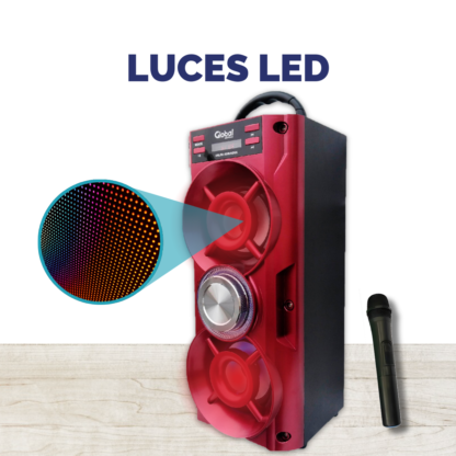 Parlante Karaoke Sbl10 Bluetooth con Micrófono y Luces – ¡Llevá la Fiesta Donde Quieras! - Imagen 5