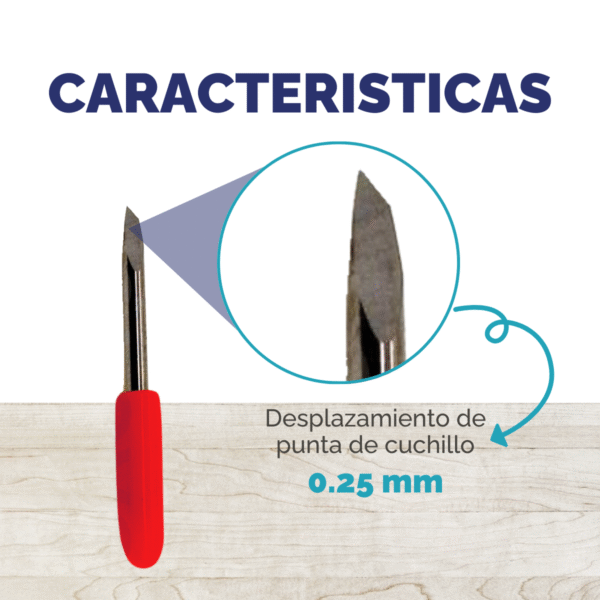 Repuestos Plotter de Corte G720S - Cuchillas de 45º x 3 unidades 0.25mm - Imagen 5