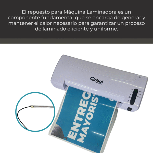 Repuesto Tubo Quartz Laminadora y Plastificadora con Ancho Máximo 240mm - Imagen 5