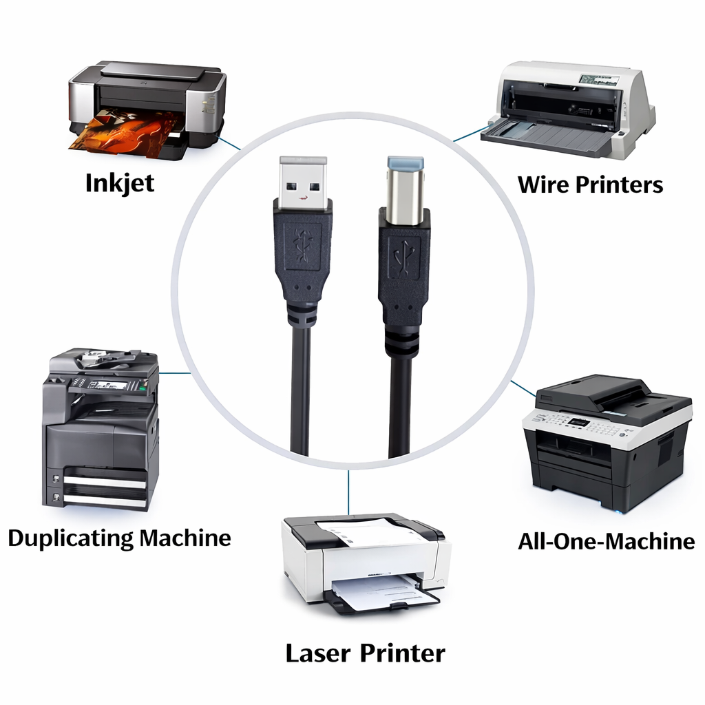 Cable Usb A/b 5 Metros Impresora Multifunción - Imagen 5