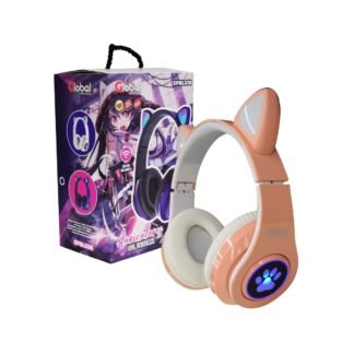 Auricular Bluetooth Inalambrico Stereo con Orejas de Gato EPBL038 - Rosa