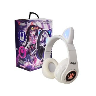 Auricular Bluetooth Inalambrico Stereo con Orejas de Gato, Global Electronics