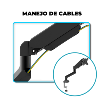 Soporte Ergonómico de Brazo Movible – Ideal para Monitores de 13" a 30" - Imagen 6