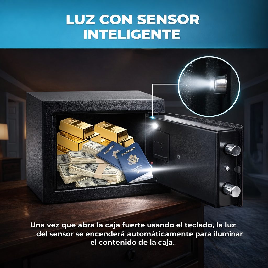 Caja Fuerte Digital con Apertura Electronica 23x17x17cm - Imagen 6