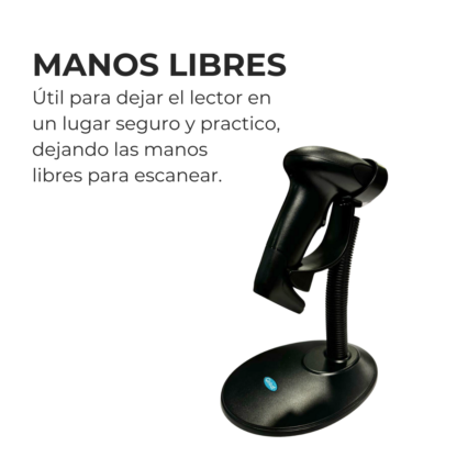 Base Soporte Universal para Pistola lectora de códigos de barras - Imagen 8