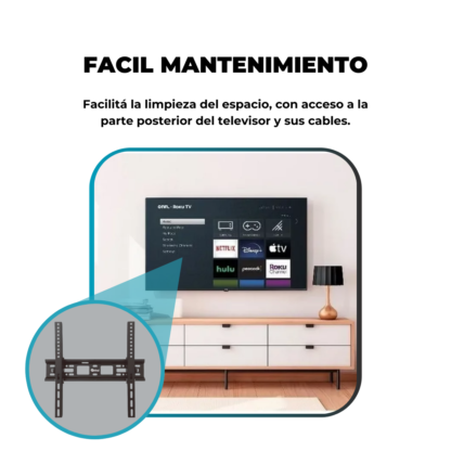 Soporte TV Fijo Basculante 26" a 55" – Ajuste Perfecto y Firmeza Total - Imagen 9