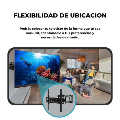 Soporte TV Brazo Móvil Doble de 30¨ a 60¨ VESA 400x400, Global Electronics - Imagen 9