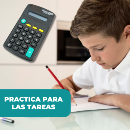 Calculadora De Bolsillo De 8 Dígitos Plastica Negra - Imagen 9