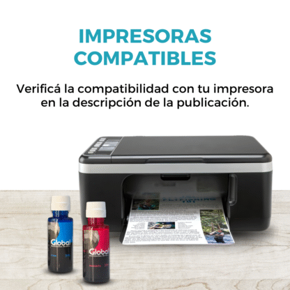 Tinta alternativa HP GT Series 52/53 Dye (Negro 90ml - Colores 70ml) - Imagen 5